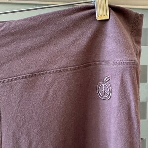 Green Apple Organic Cotton Leggings - Earthy Tone purple lavender non toxic